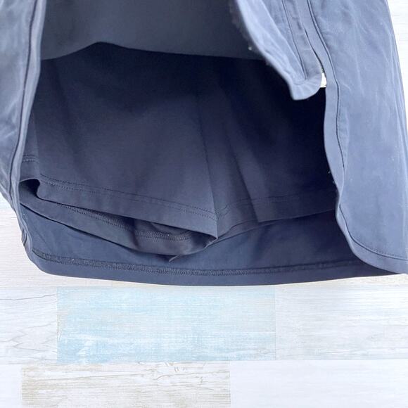 Ashworth Golf Performance Skort Solid Black Pockets Stretch Zip Slit Womens 2 - Picture 5 of 9